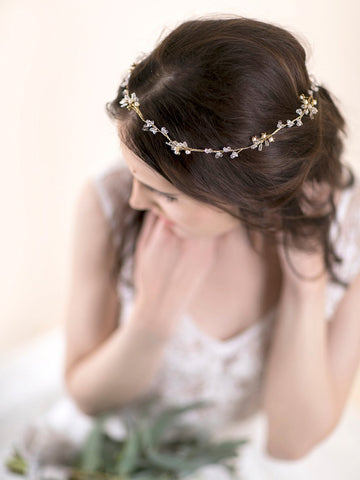 Hair Wreath | FLOWER BUDS & CRYSTAL