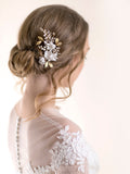 Flower Hair Comb | IRIS & CRYSTAL