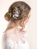 Flower Hair Comb | IRIS & CRYSTAL