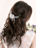 Flower Hair Comb | PEONY ROSE & CRYSTAL